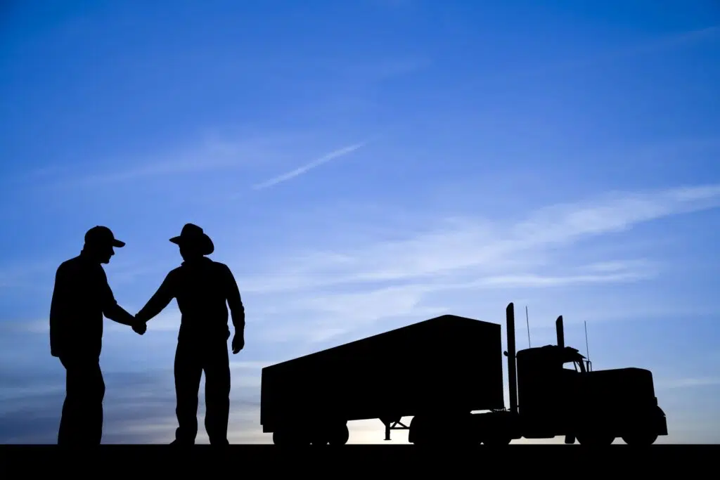 Cowboy Trucker Handshake
