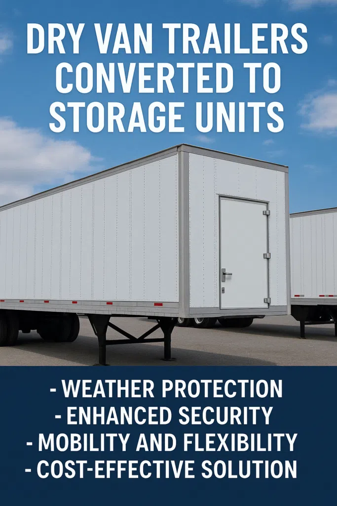 Dry Van Trailers for Storage